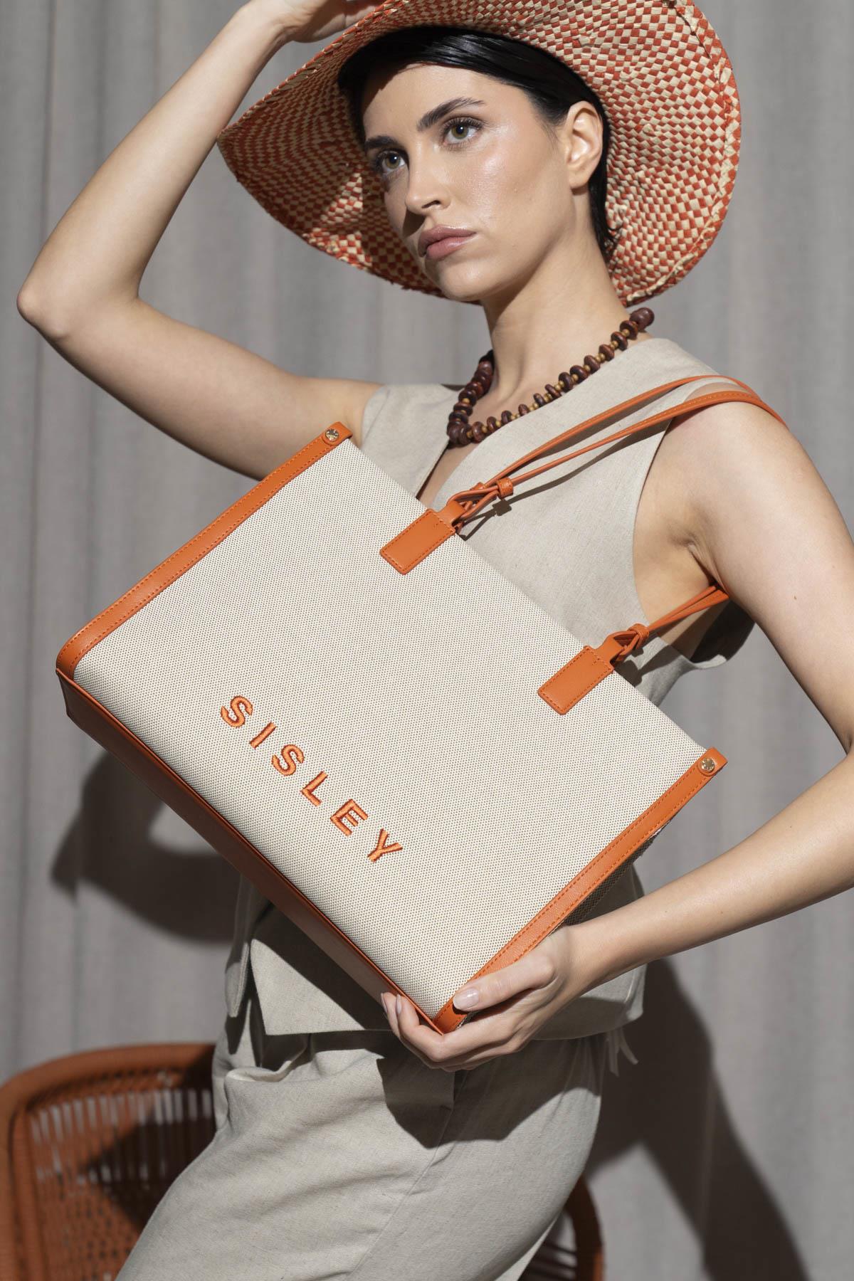 SISLEY KADIN OMUZ ÇANTASI SLY_073 TURUNCU