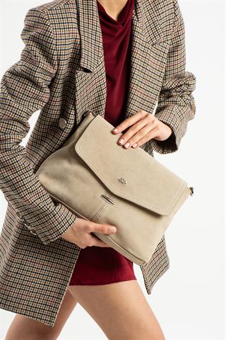 PIEL LINO KADIN HAKİKİ DERİ ÇAPRAZ ÇANTA PL028-S KUM BEJİ