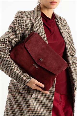 PIEL LINO KADIN HAKİKİ DERİ ÇAPRAZ ÇANTA PL028-S BORDO