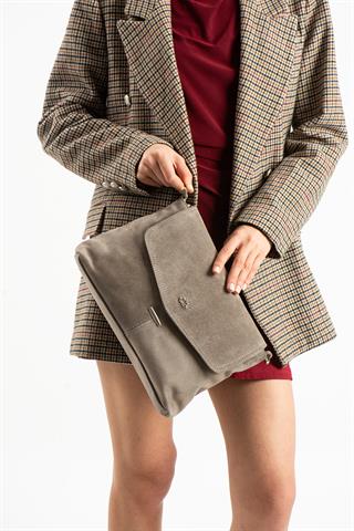 PIEL LINO KADIN HAKİKİ DERİ ÇAPRAZ ÇANTA PL028-S VİZON