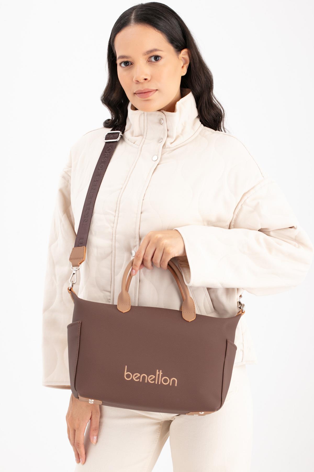 BENETTON KADIN EL VE OMUZ ÇANTA BNT_1678 KAHVE-CAMEL