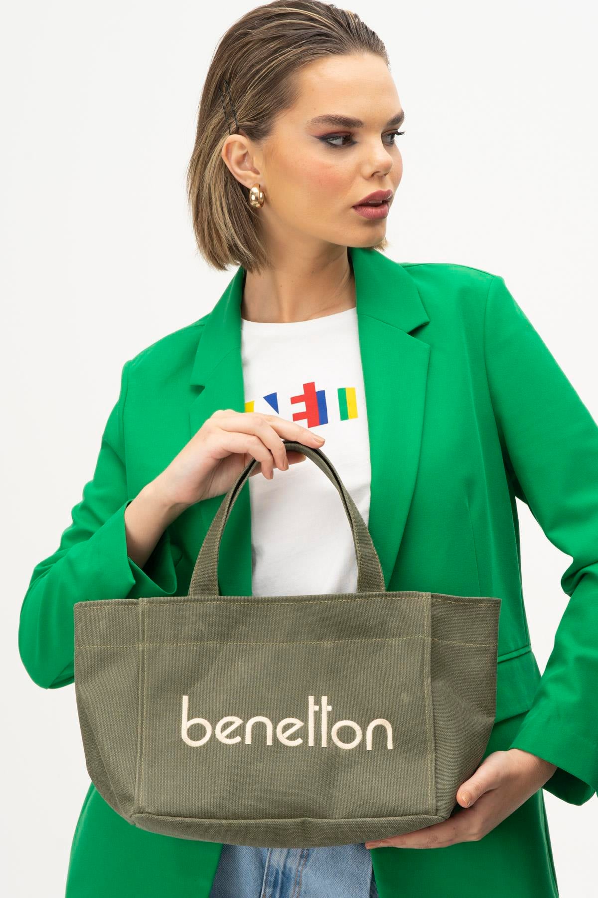 BENETTON KADIN OMUZ ÇANTA BNT_1102 HAKİ