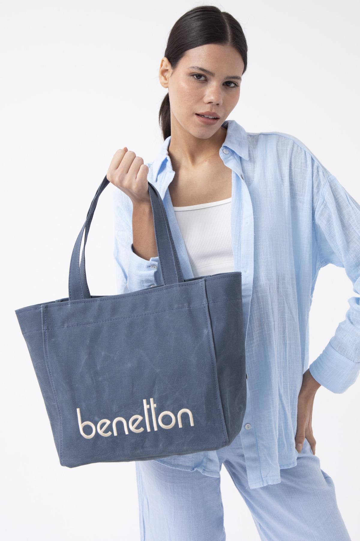 BENETTON KADIN OMUZ ÇANTA BNT_1163 LACİVERT