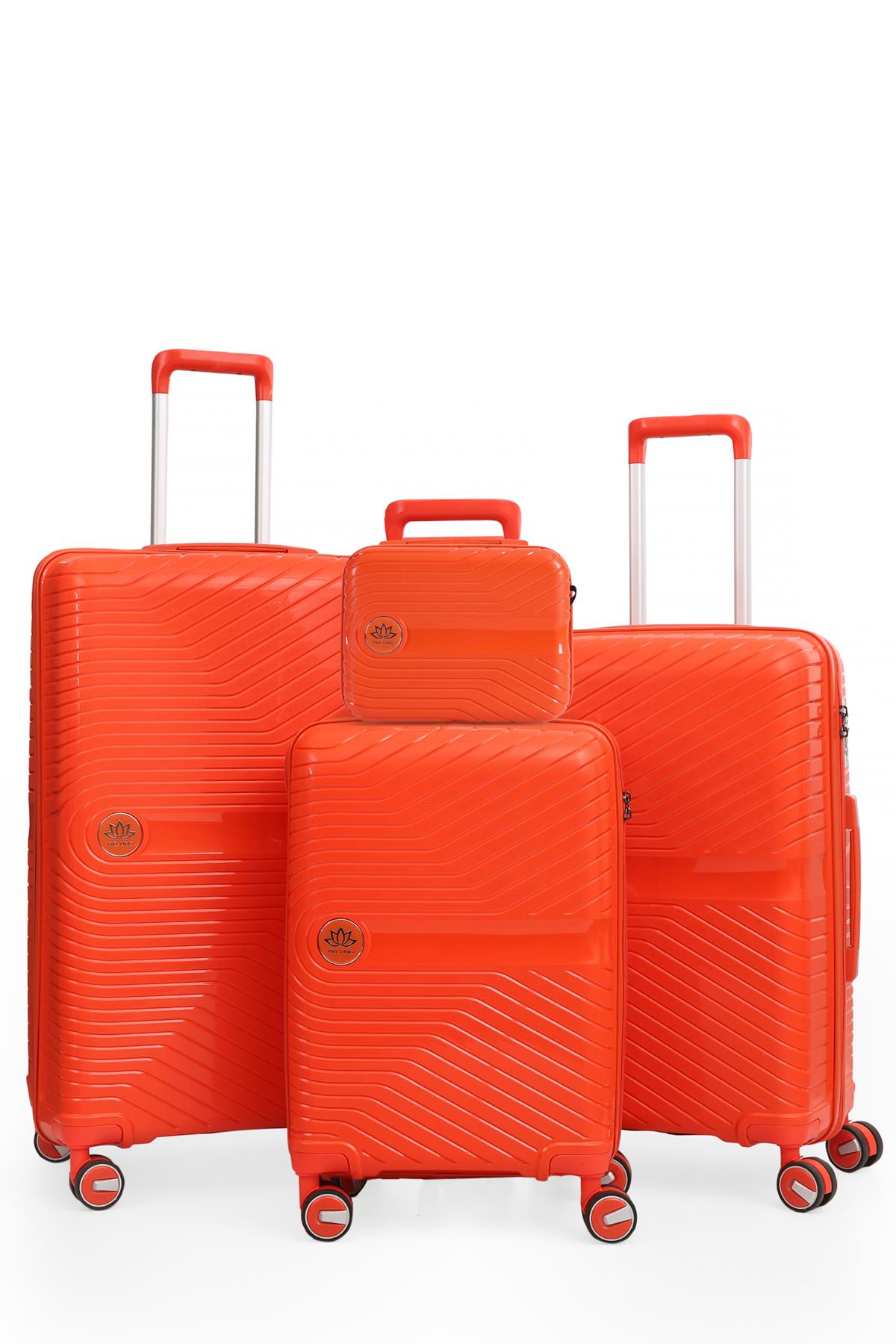 PIEL LINO POLİPROPİLEN 4'LÜ VALİZ SETİ PL015239-SET TURUNCU