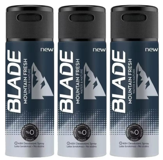 Blade Mountain Fresh Erkek Deodorant 150 ml (3 adet)