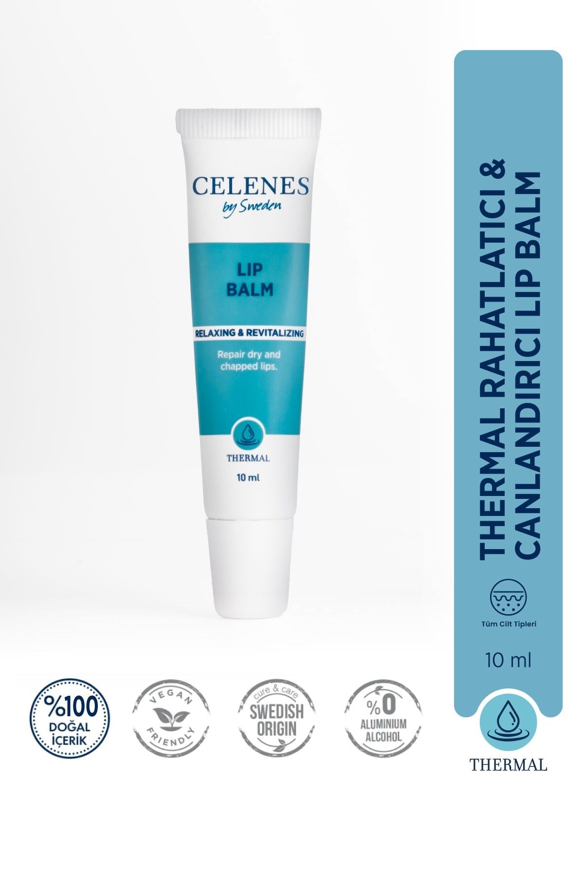 Celenes By Sweden Thermal Rahatlatıcı & Canlandırıcı Lip Balm Dudak Nemlendirici 10 ml  