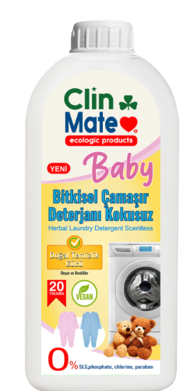 Clinmate Baby Bitkisel Çamaşır Deterjanı Kokusuz 750 ml 