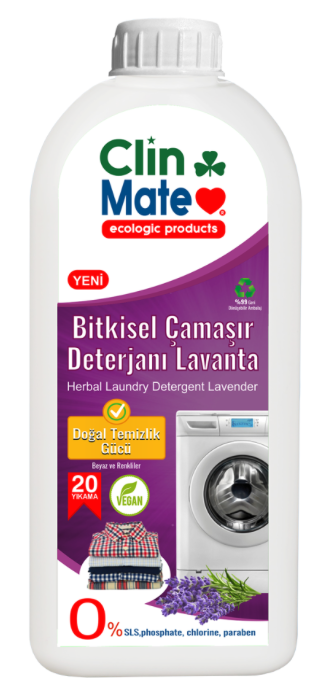 Clinmate Bitkisel Çamaşır Deterjanı Lavanta 750 ml  