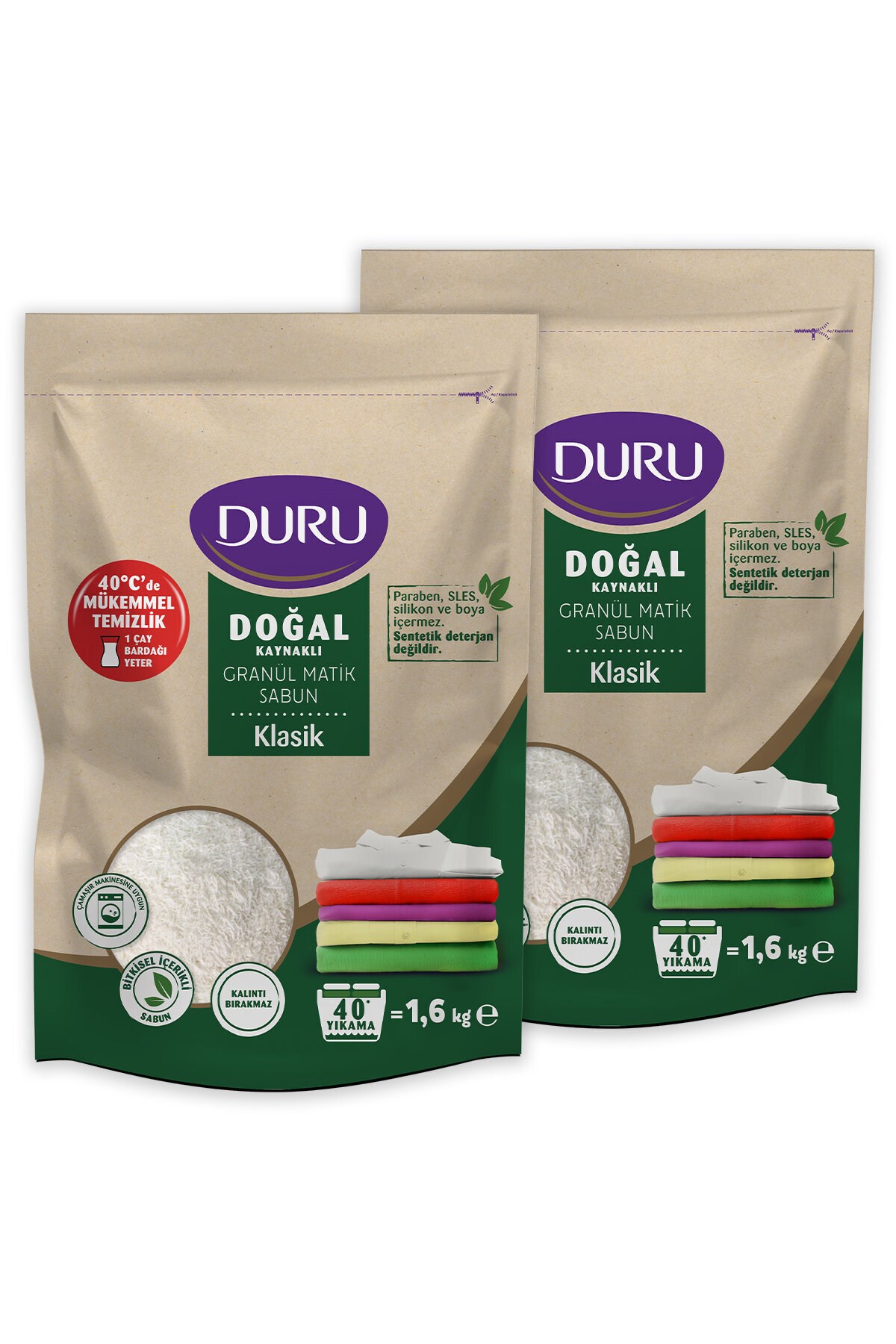 Duru Granül Sabun 1.6 kg (2 adet)