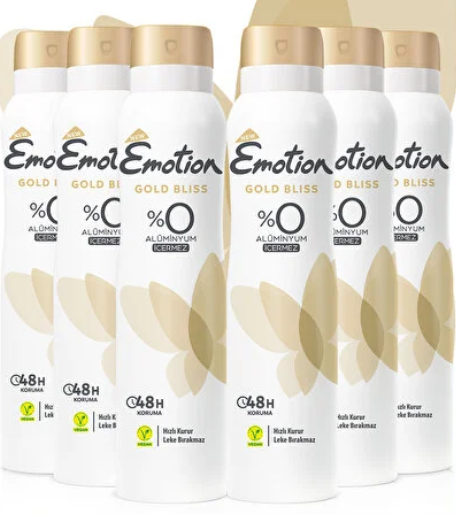 Emotion Bliss Deo Kadın Deodorant 150 ml (6 adet)