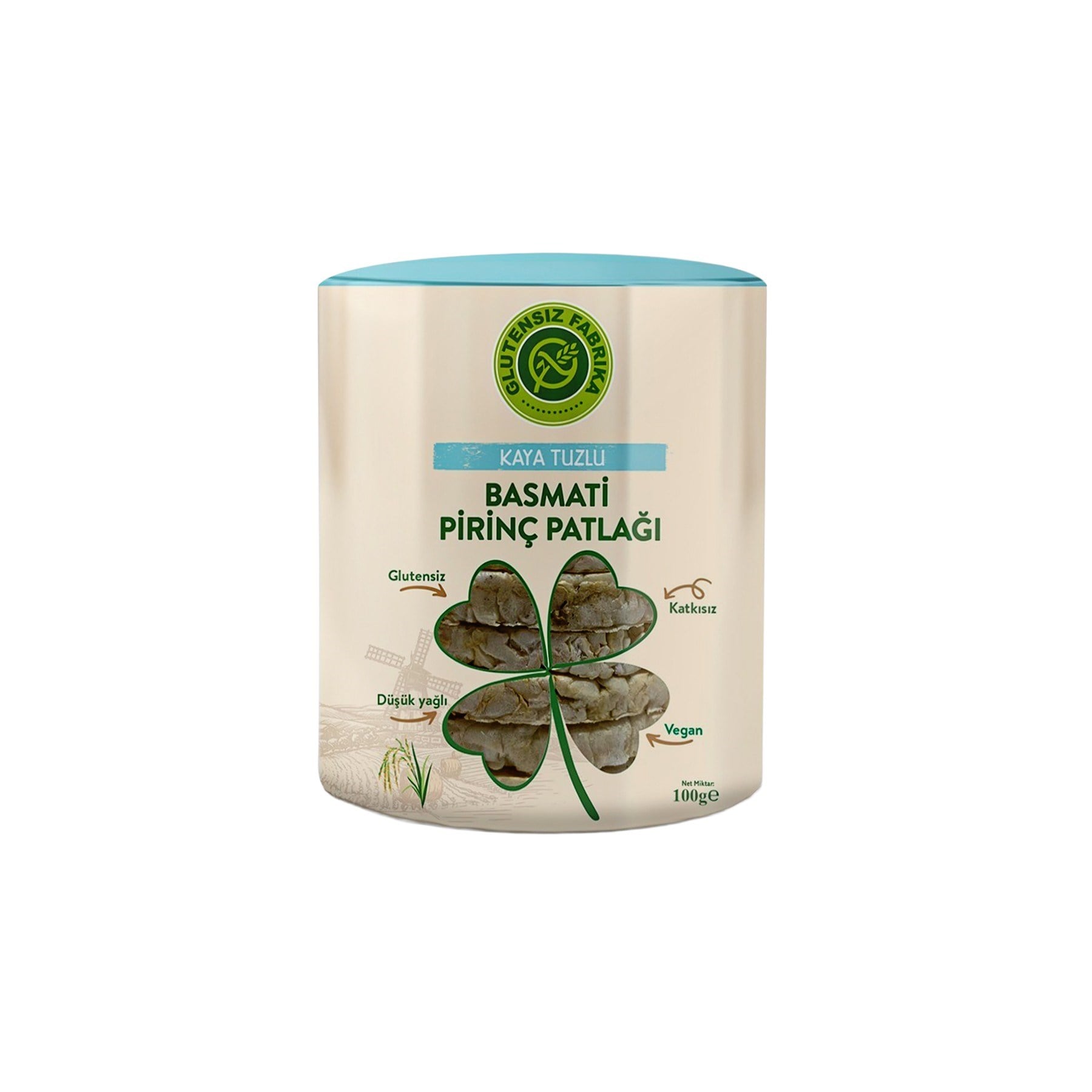 Glütensiz Fabrika Basmati Pirinç Patlağı 90 g  