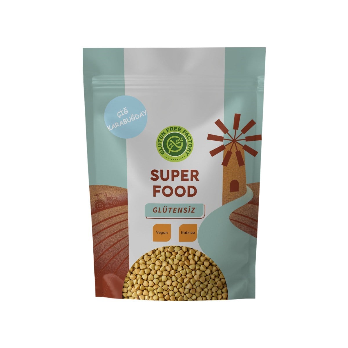Glütensiz Fabrika Çiğ Karabuğday 1000 g  