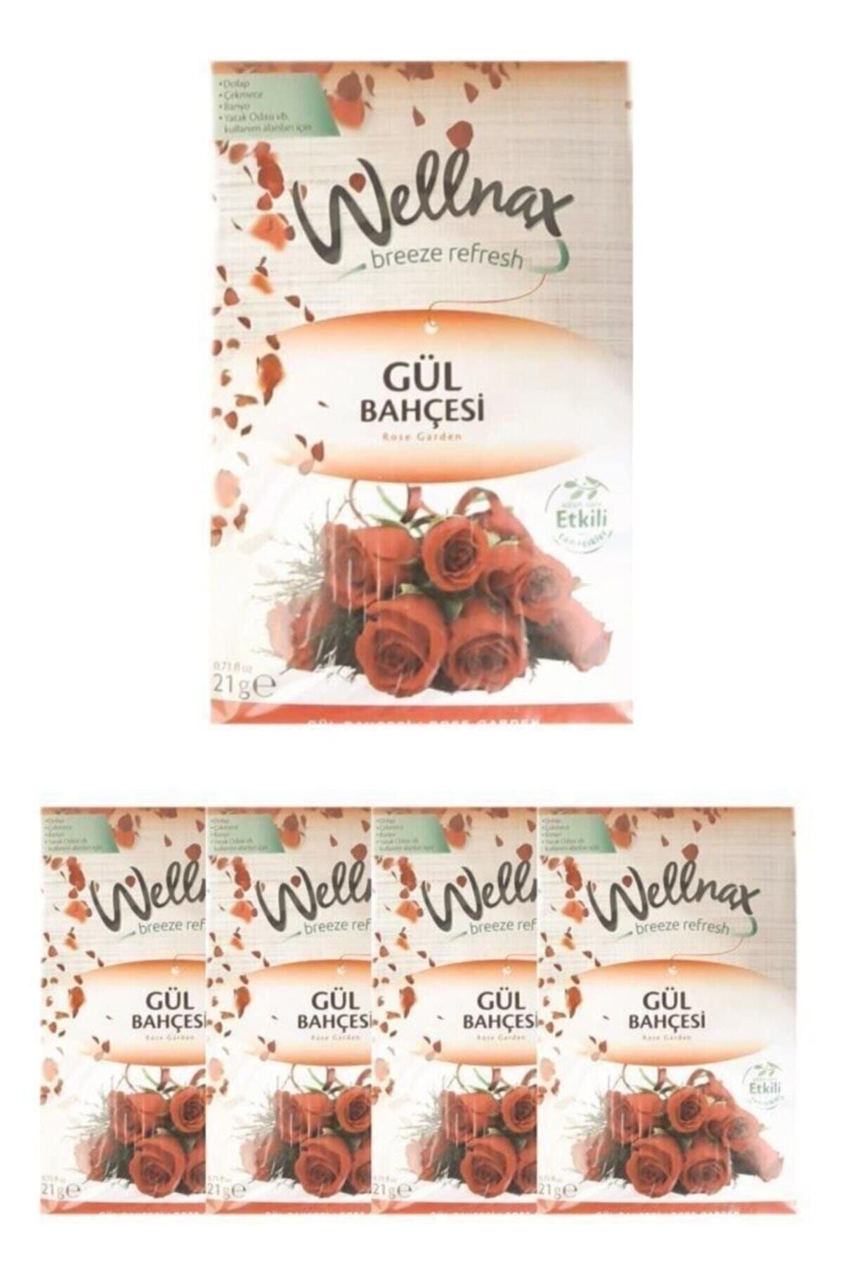 Wellnax Askılı Dolap ve Çekmece Kokusu Gül Bahçesi (5 adet)