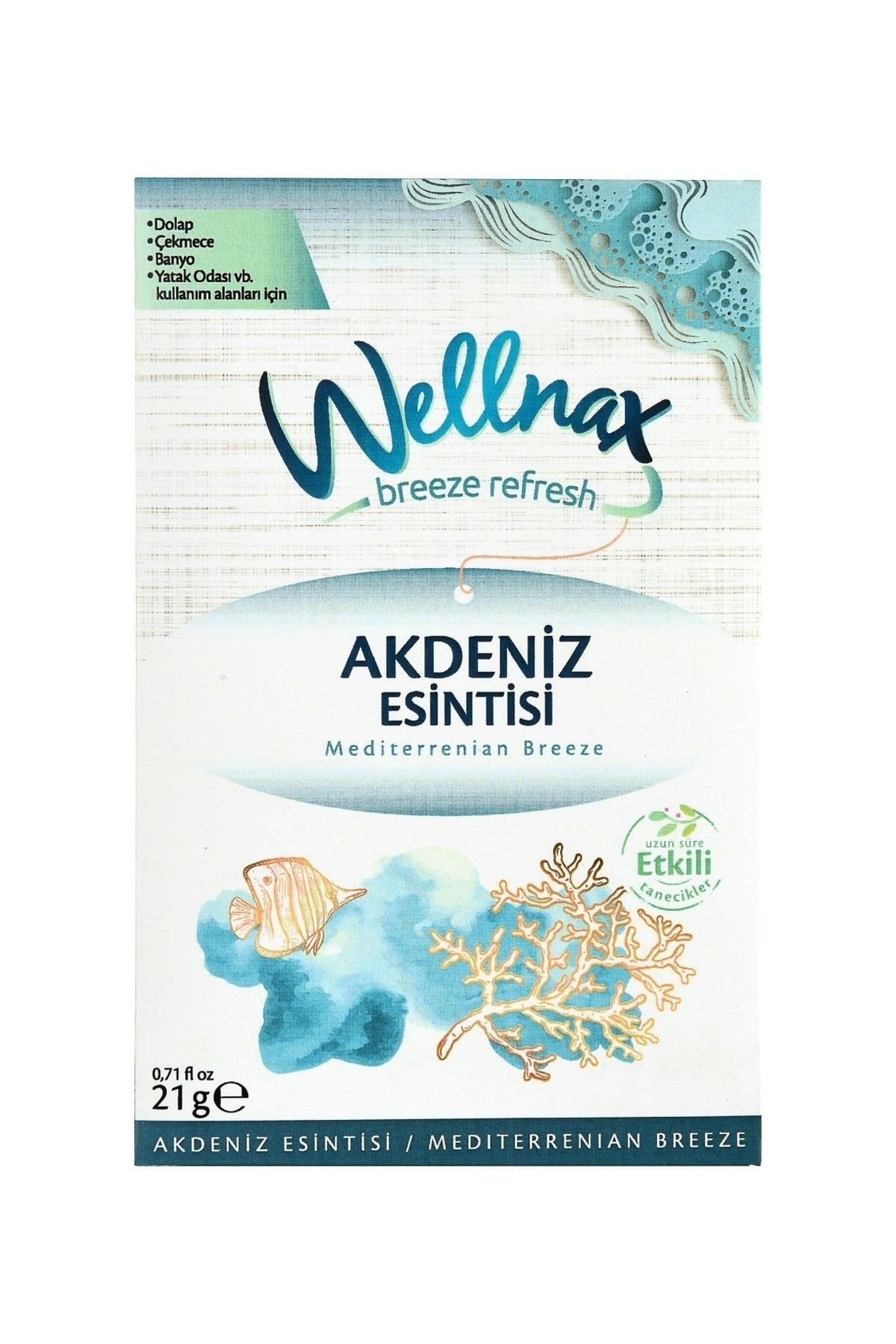 Wellnax Askılı Dolap Ve Çekmece Kokusu Akdeniz Esintisi