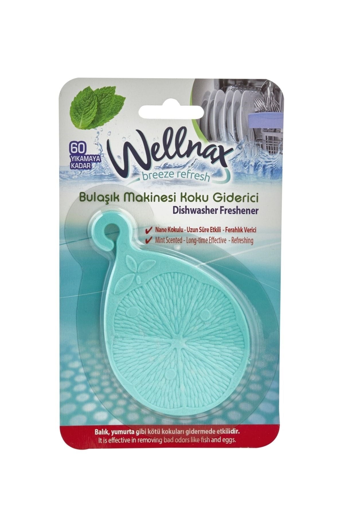 Wellnax Bulaşık Makinesi Koku Giderici Nane (3 adet)