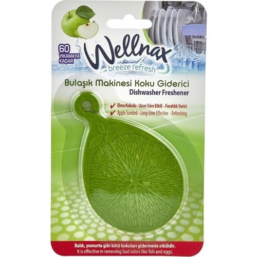 Wellnax Bulaşık Makinesi Koku Giderici Elma (3 adet)