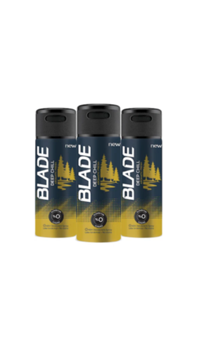Blade Deep Chill Erkek Deodorant 150 ml (3 adet)