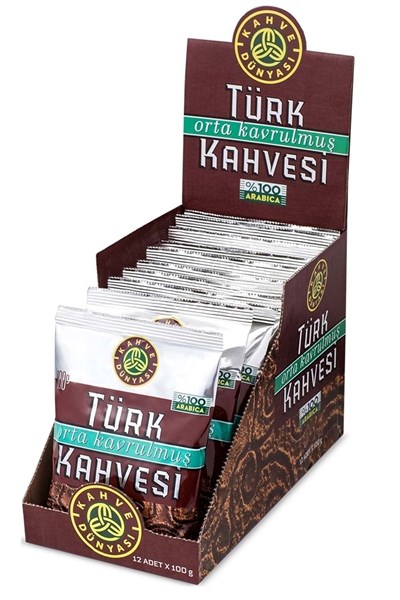 Kahve Dünyası Orta Kavrulmuş Türk Kahvesi 100 g (12 adet)
