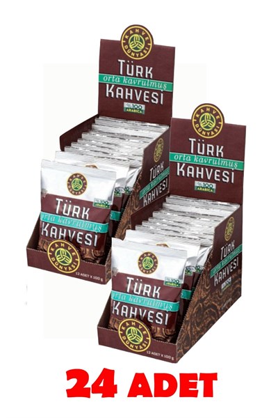 Kahve Dünyası Orta Kavrulmuş Türk Kahvesi 100 g (24 adet)