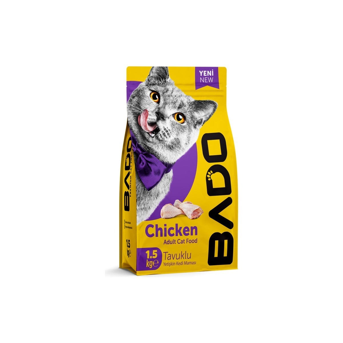 Bado Yetişkin Kedi Maması Tavuk Etli 1.5 kg  