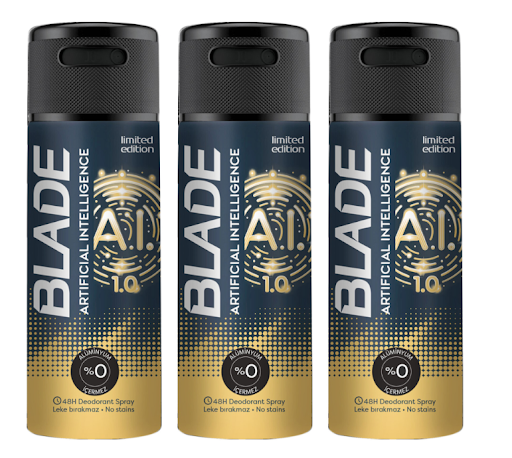 Blade AI 1.0 Erkek Deodorant 150 ml (3 adet)