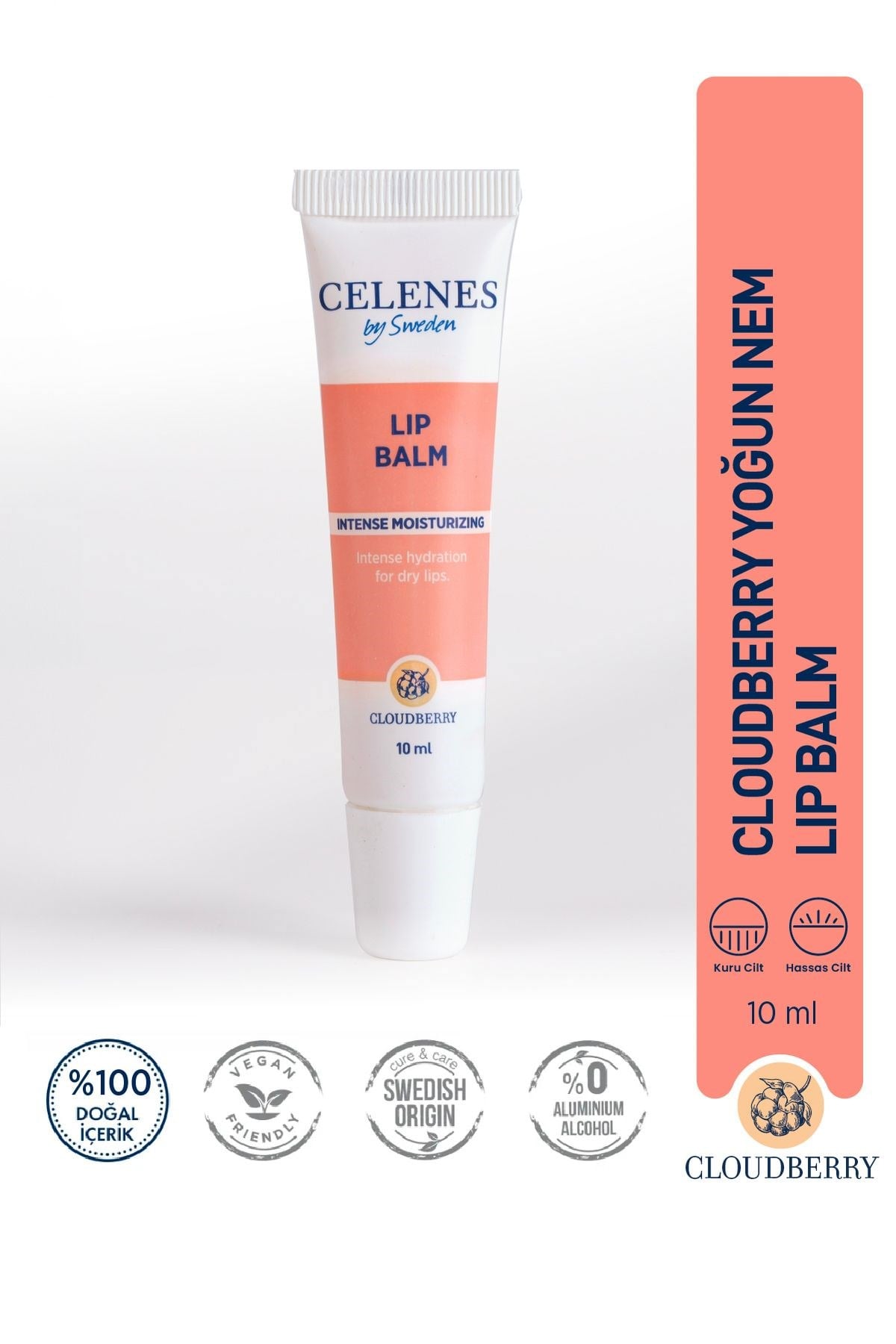 Celenes By Sweden Cloudberry Lip Balm Dudak Bakım Kremi 10 ml  