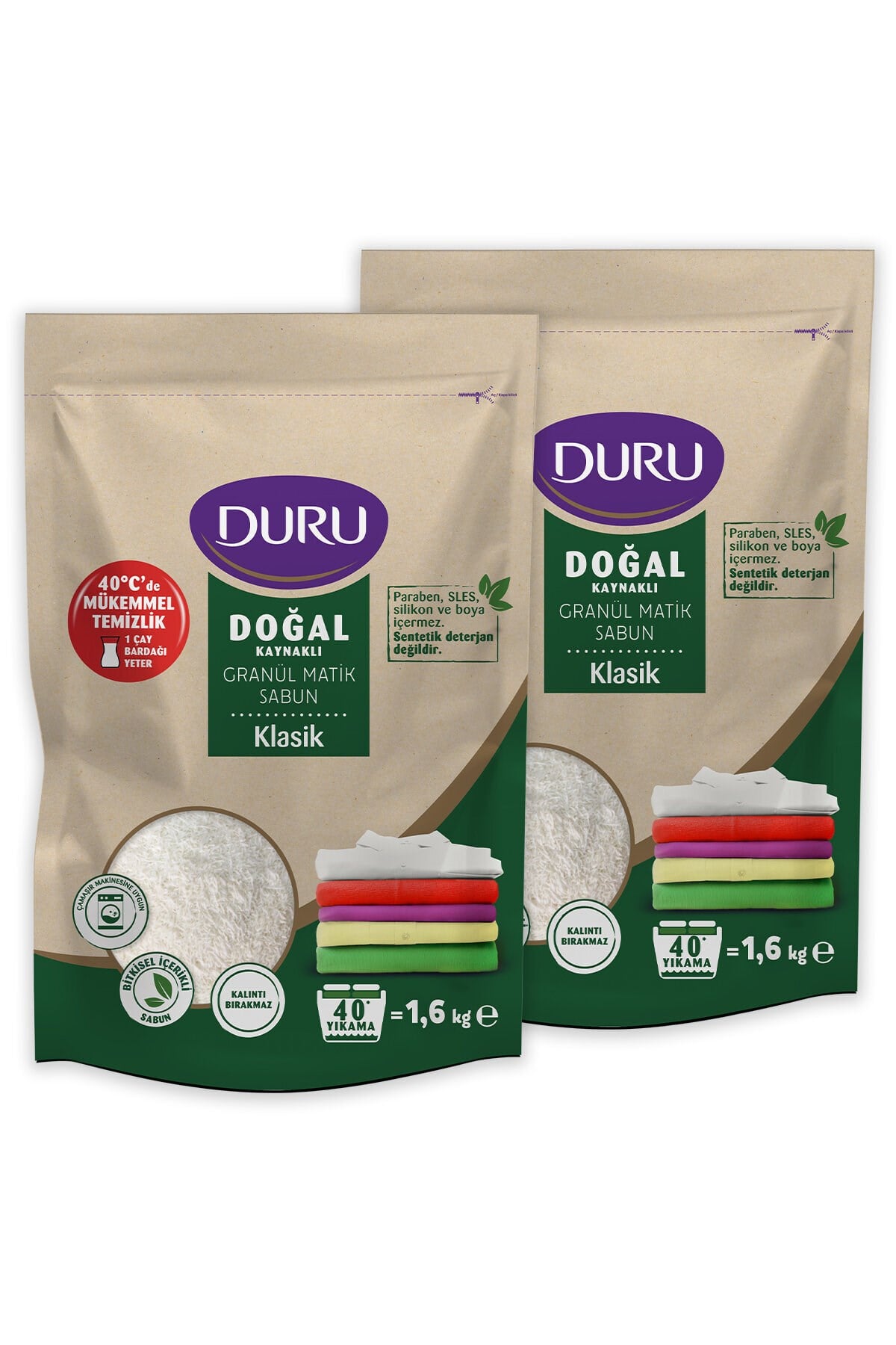 Duru Granül Sabun 1.6 kg (2 adet)