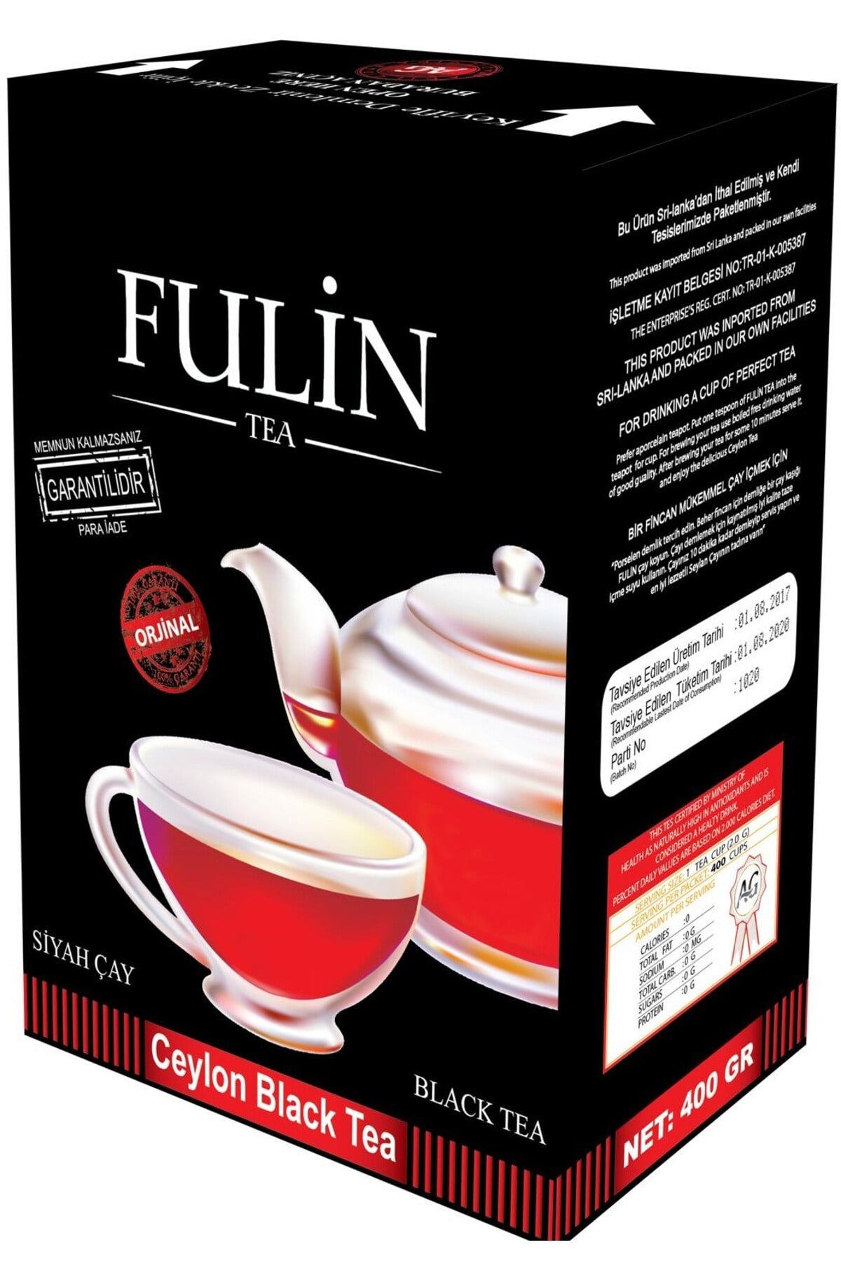 Fulin 400 gr Paket Çay (10 adet)
