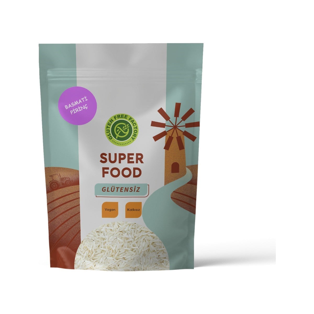 Glütensiz Fabrika Basmati Pirinç 500 g  