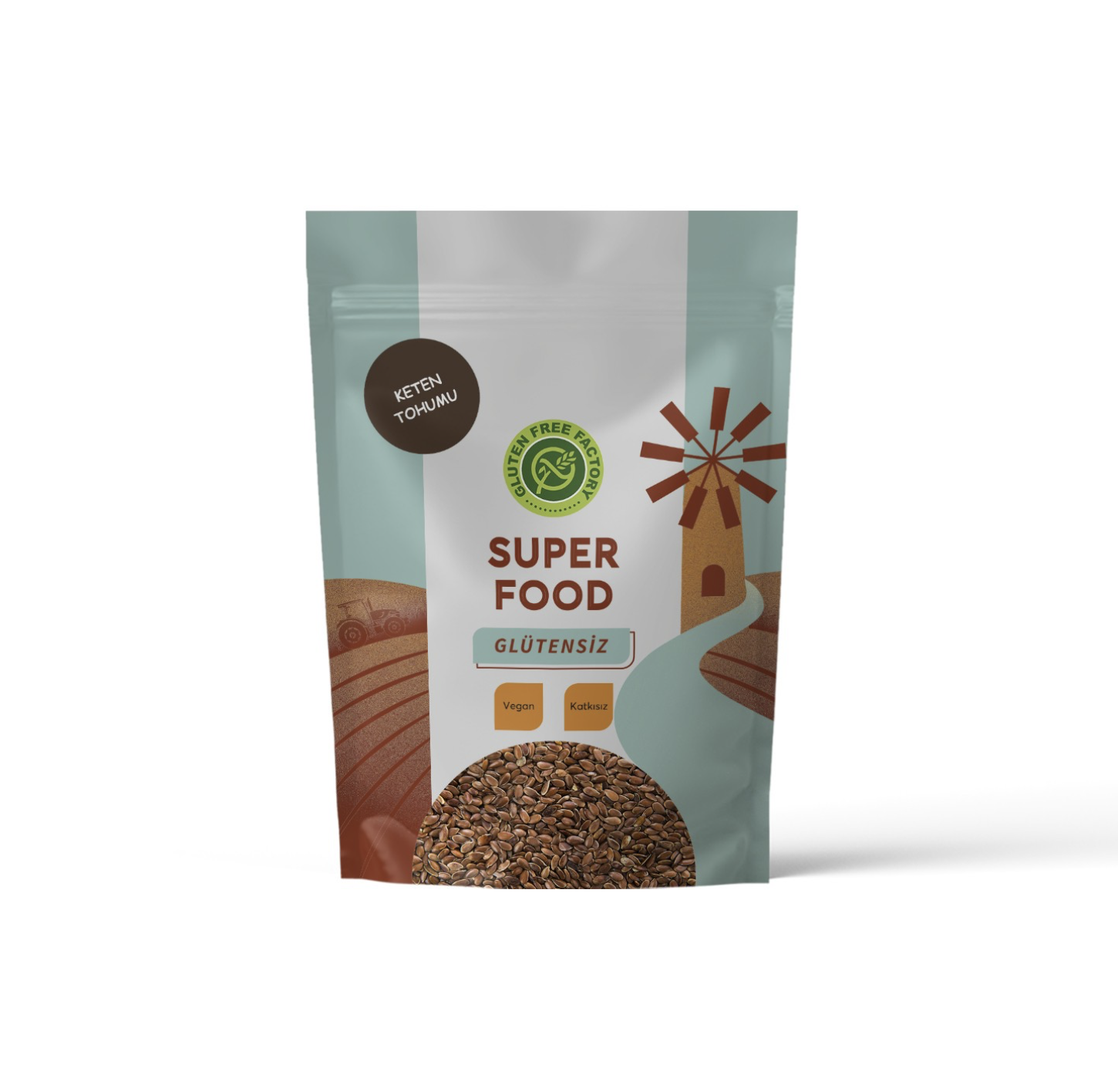 Glütensiz Fabrika Keten Tohumu 1 kg  