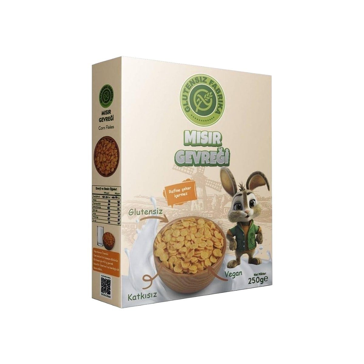 Glütensiz Fabrika Mısır Gevreği 250 g  