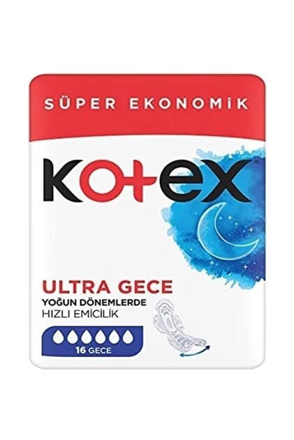 Kotex Gece 6'lı Hijyenik Ped  