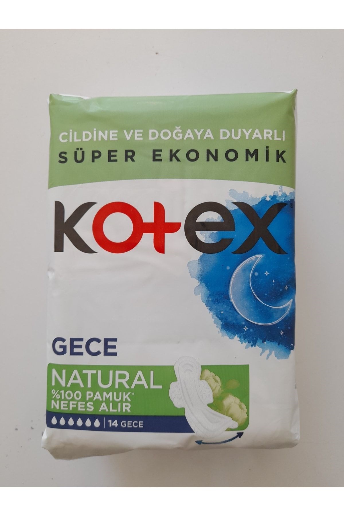 Kotex Natural Gece Hijyenik Ped 14'lü  