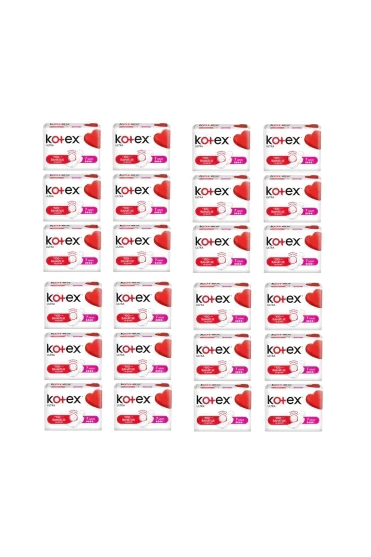 Kotex Tekli Uzun Hijyenik Ped 7'li (24 adet)