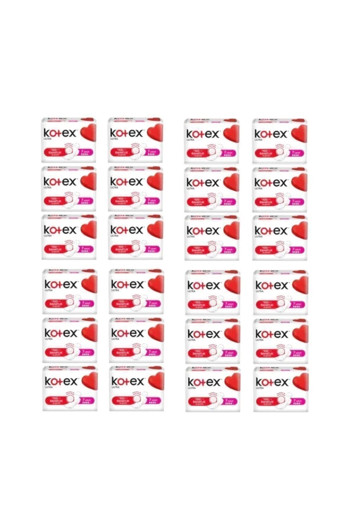 Kotex Tekli Uzun Hijyenik Ped 7'li (24 adet)