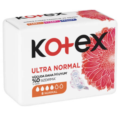 Kotex Ultra Tekli Paket Normal 8'li Paket (24 adet)