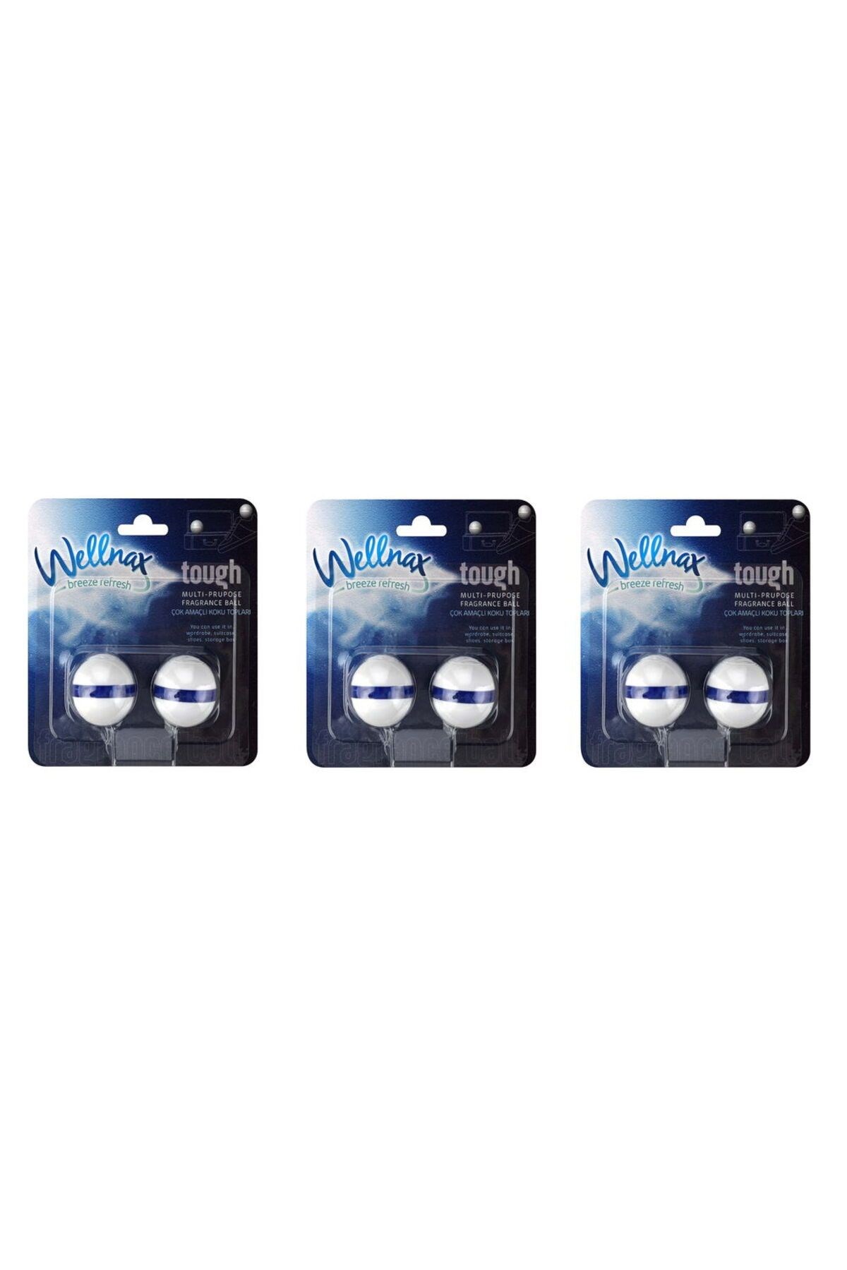 Wellnax Koku Topları 2'li Paket Tough Okyanus Ferahlığı (3 adet)