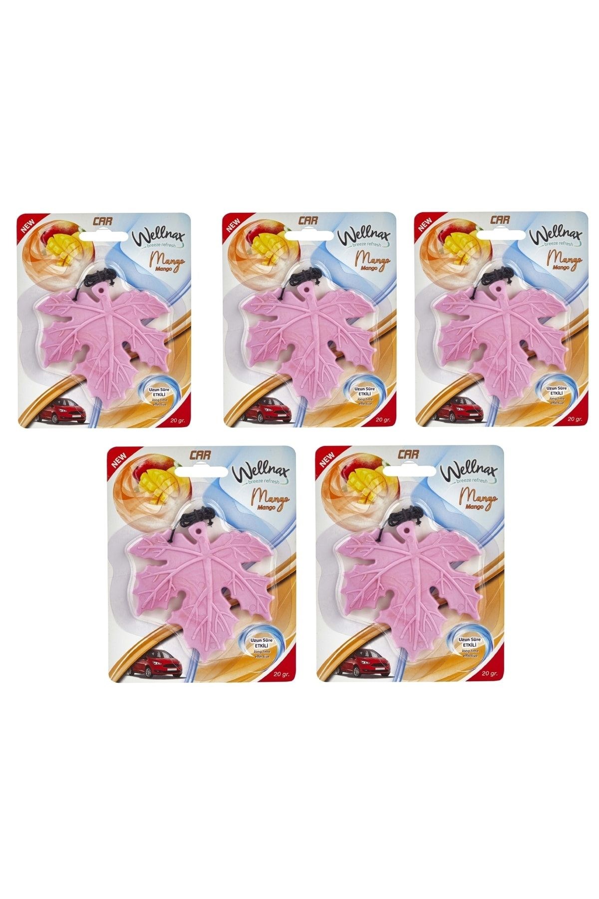 Wellnax Yaprak Oto Kokusu Ferahlatıcı Mango (5 adet)