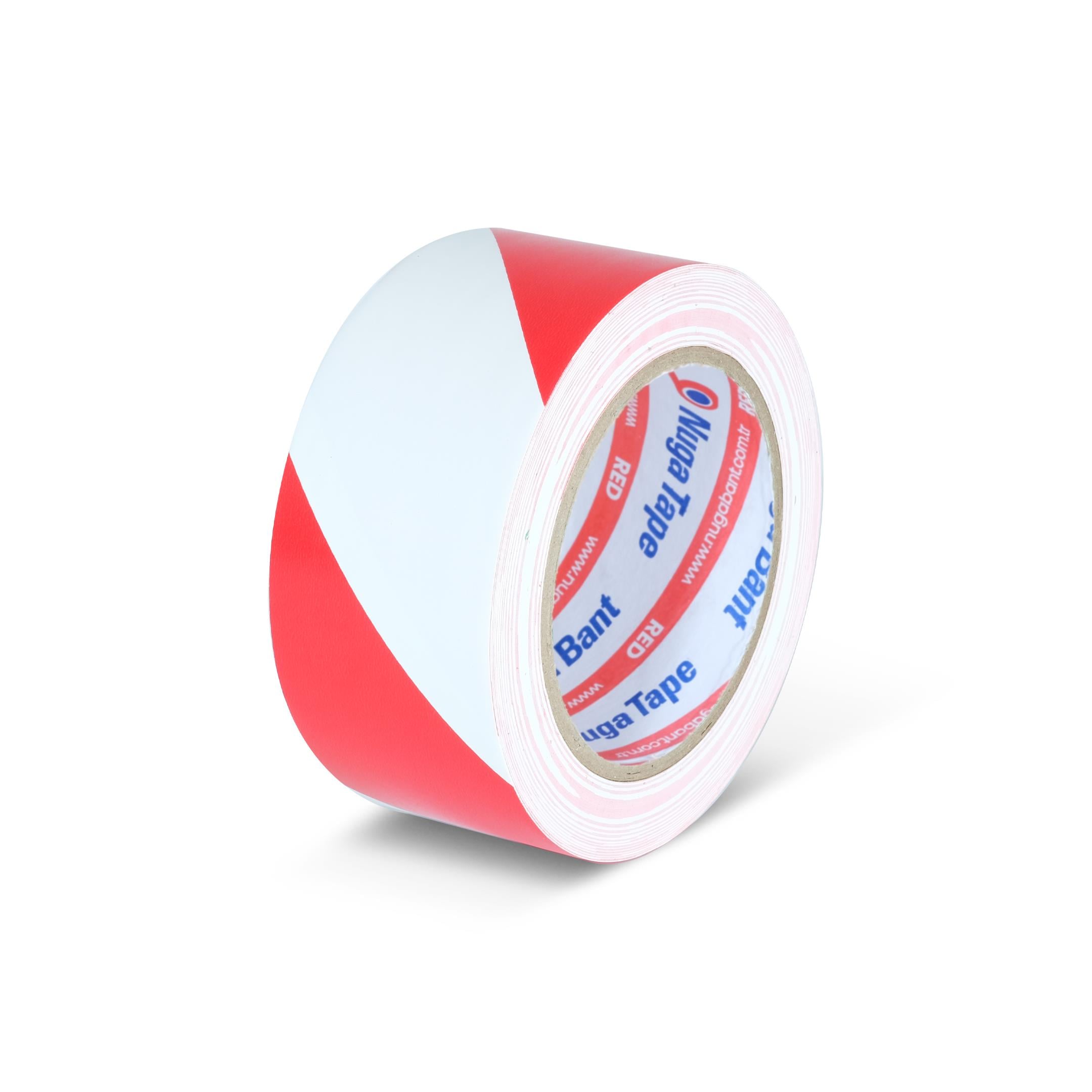 YER İŞARETLEME BANDI 57 MM X 30Y KIRMIZI-BEYAZ RENK 