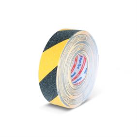 KAYDIRMAZ BANDI 50 MM X 25 MT SARI-SİYAH RENK 