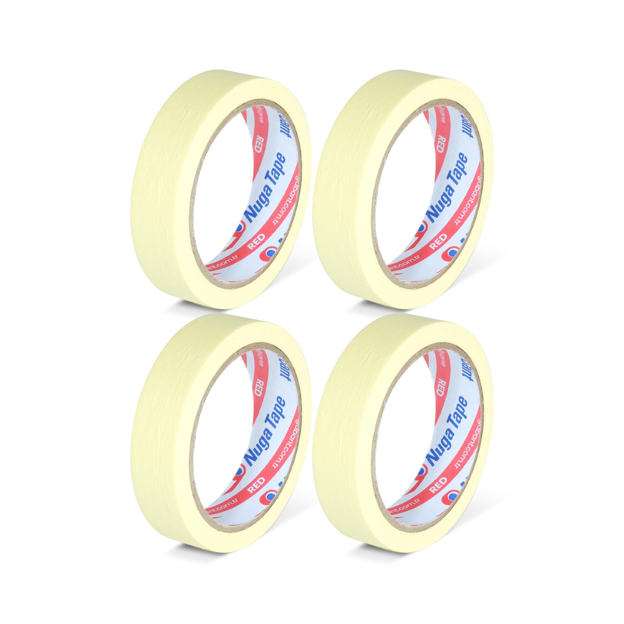 MASKELEME BANDI 24 MM X 25 MT SARI RENK GENEL KULLANIM