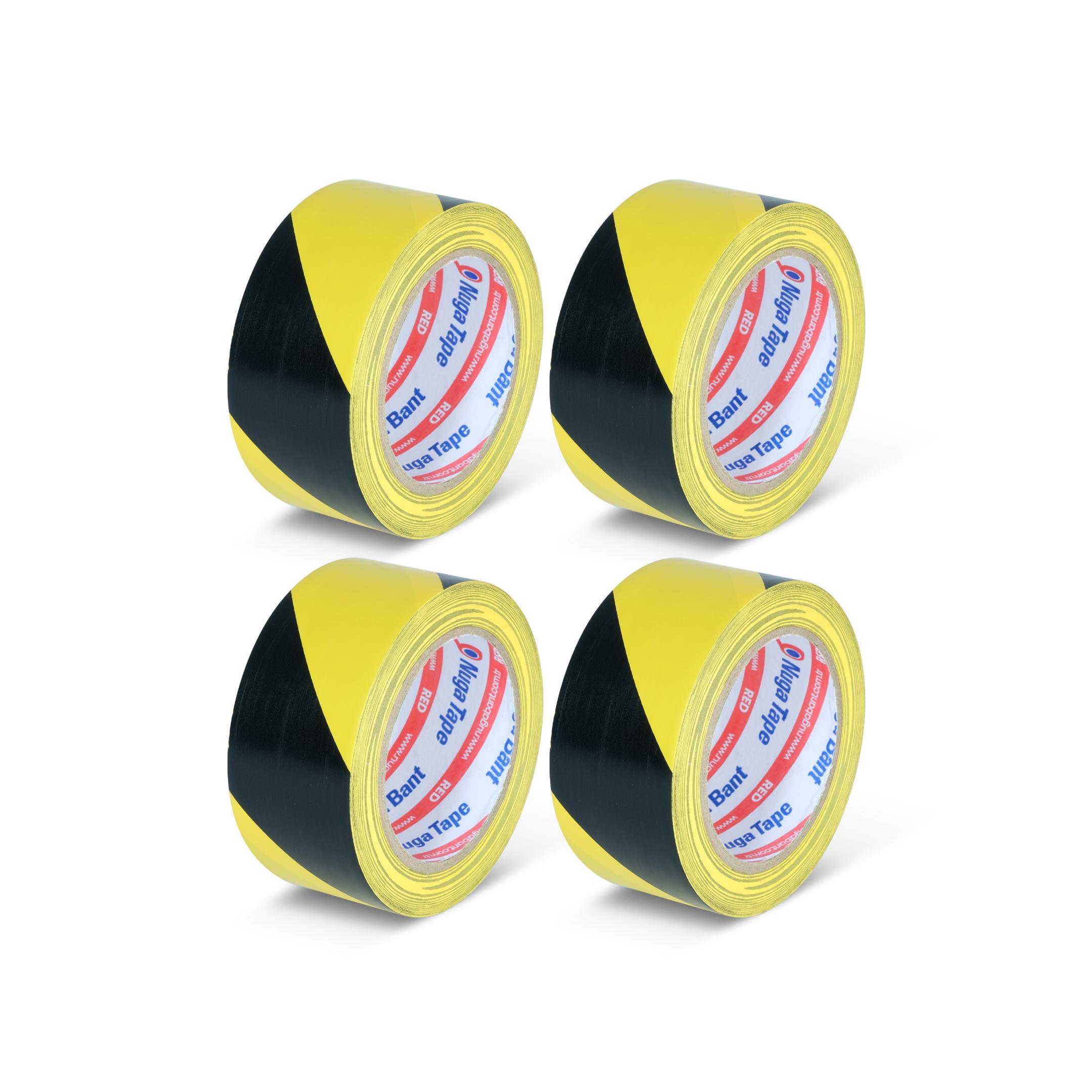 YER İŞARETLEME BANDI 56 MM X 30Y SARI-SİYAH RENK