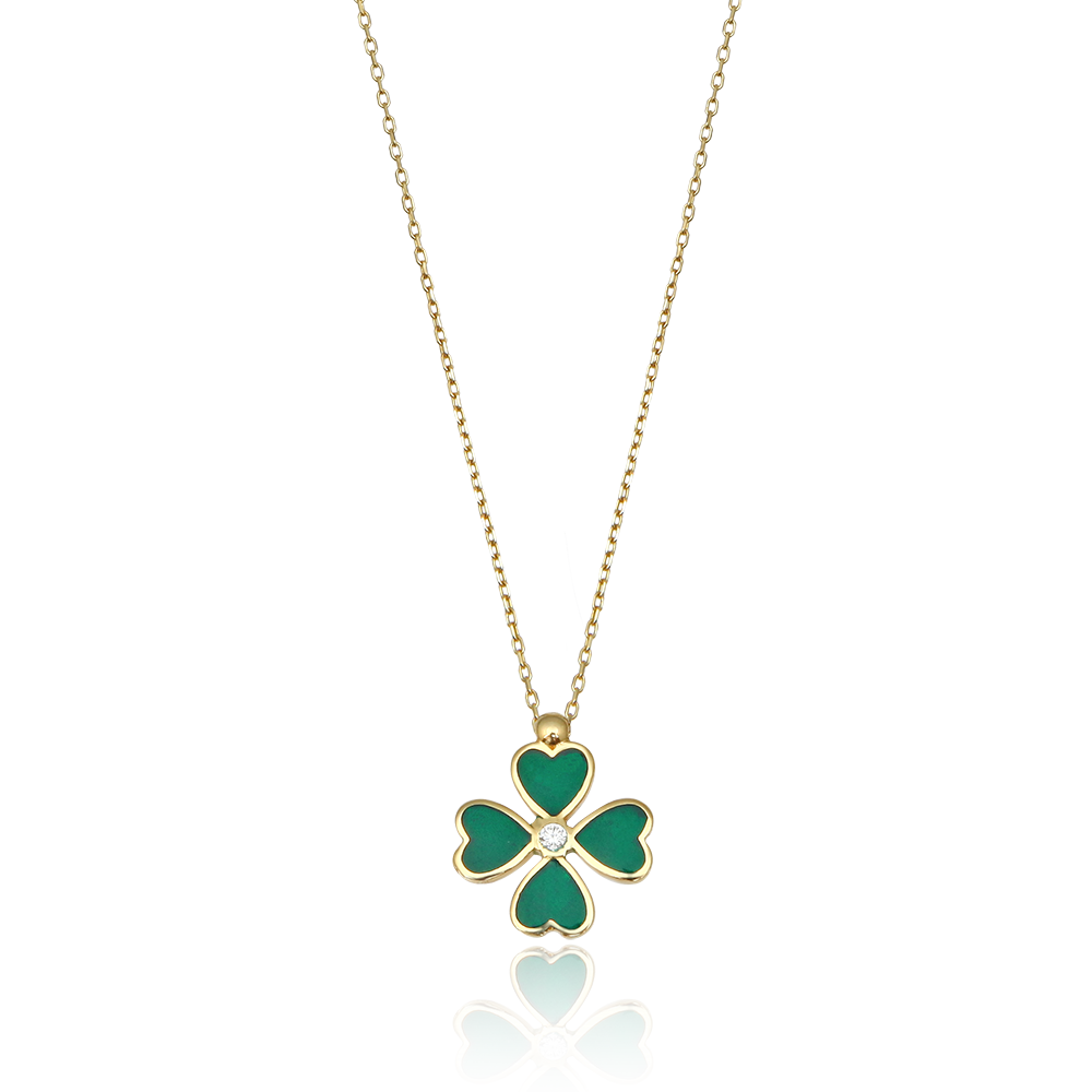 Green Yonca Zincir Set