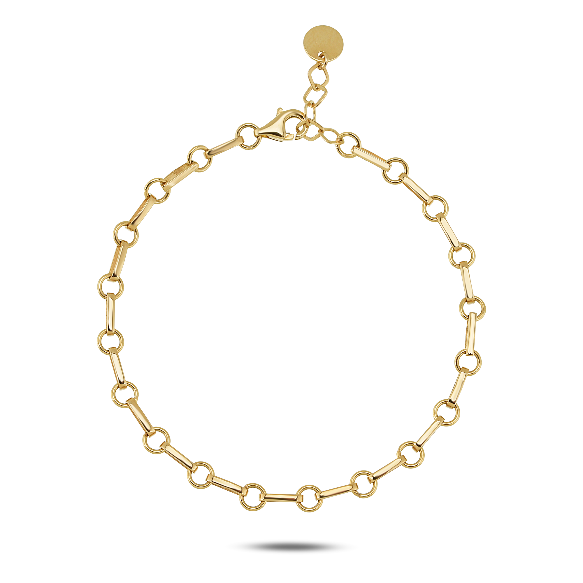 Round Gold Minimal Bileklik