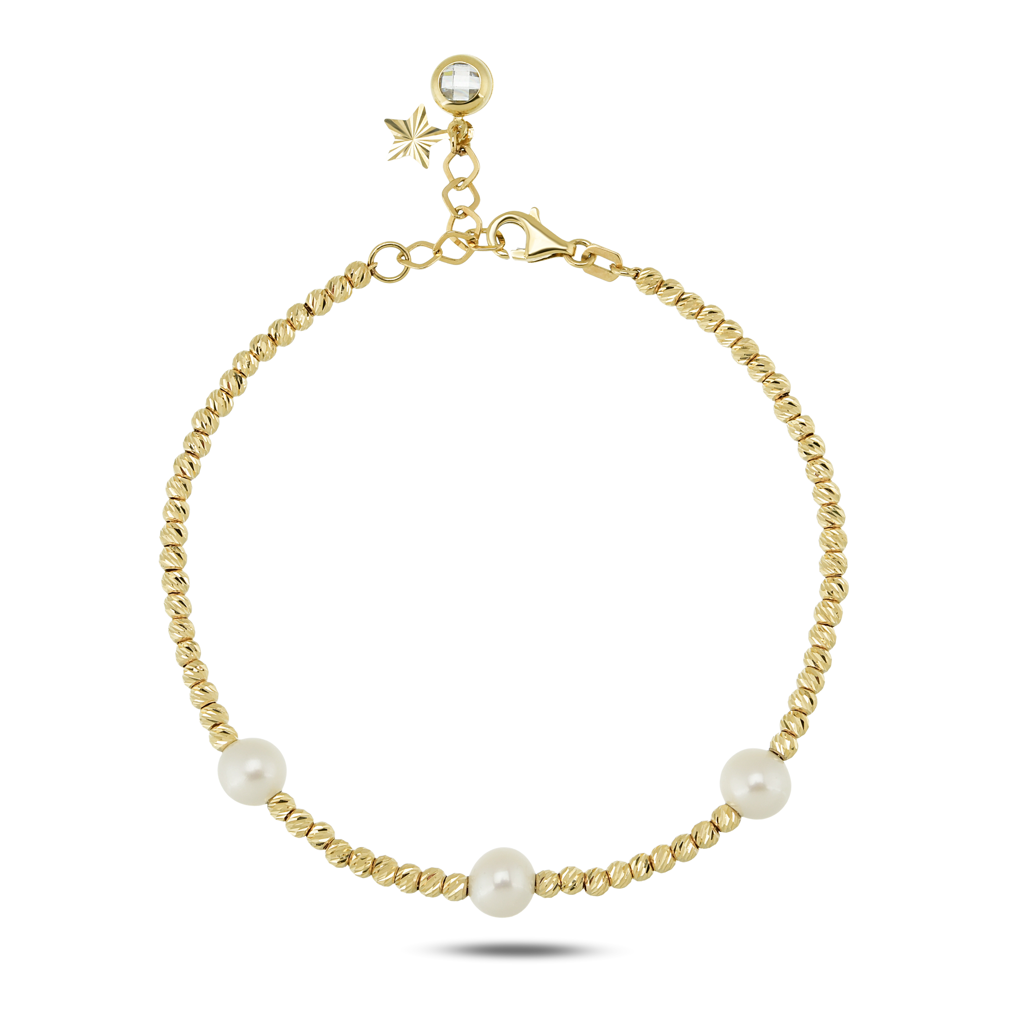 Pearl Gold Minimal Bileklik 