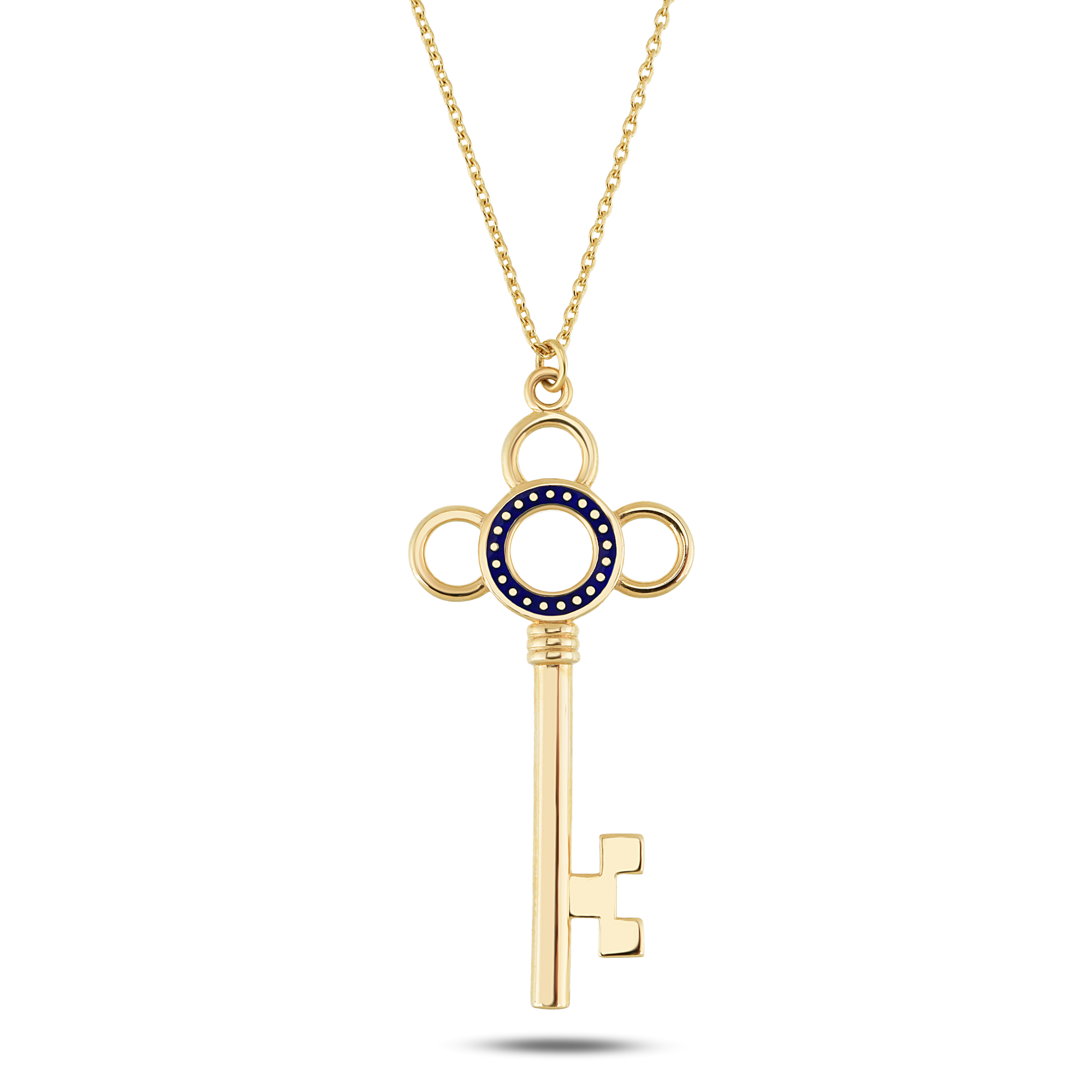Navy Key Zincir Kolye
