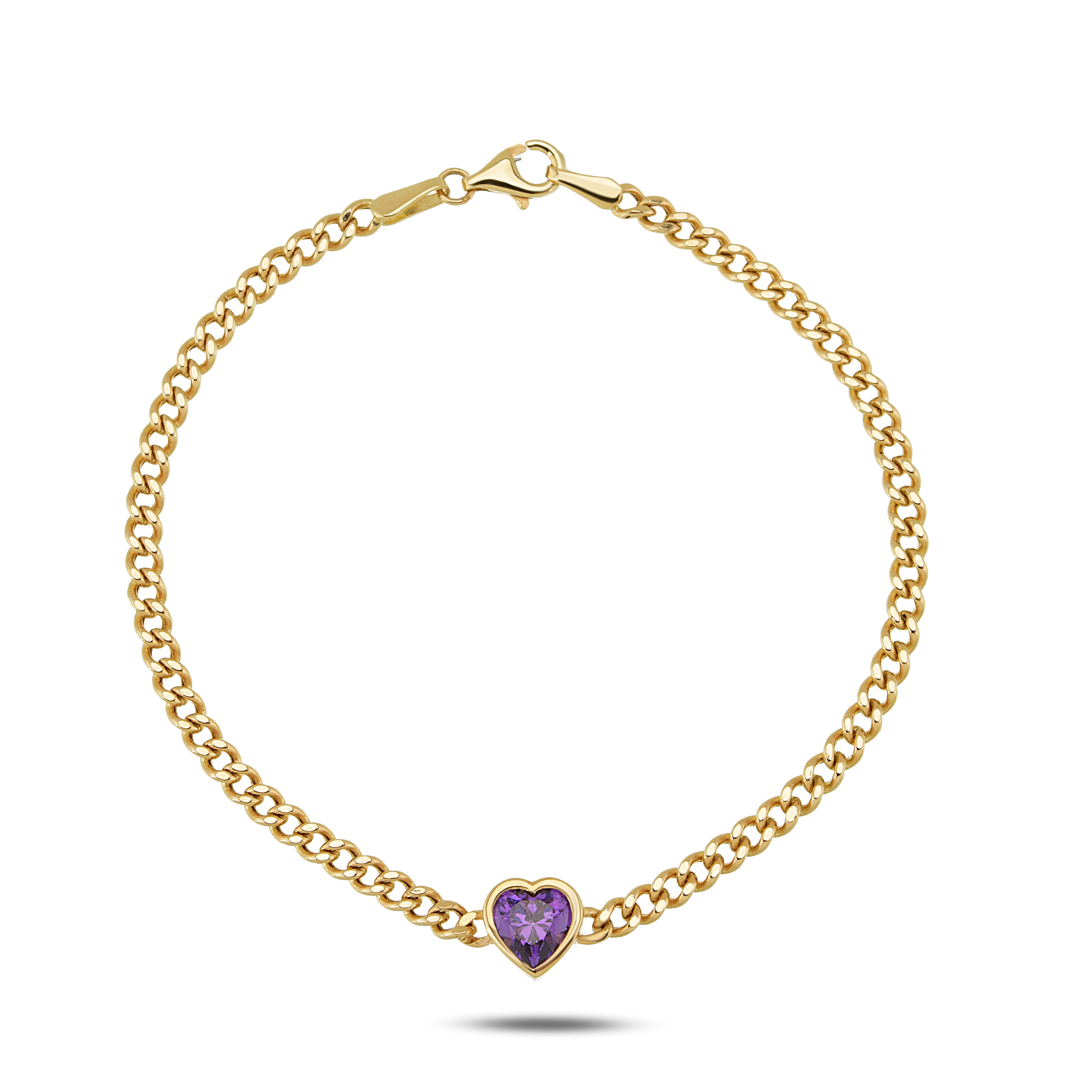 Purple Shine Minimal Bileklik