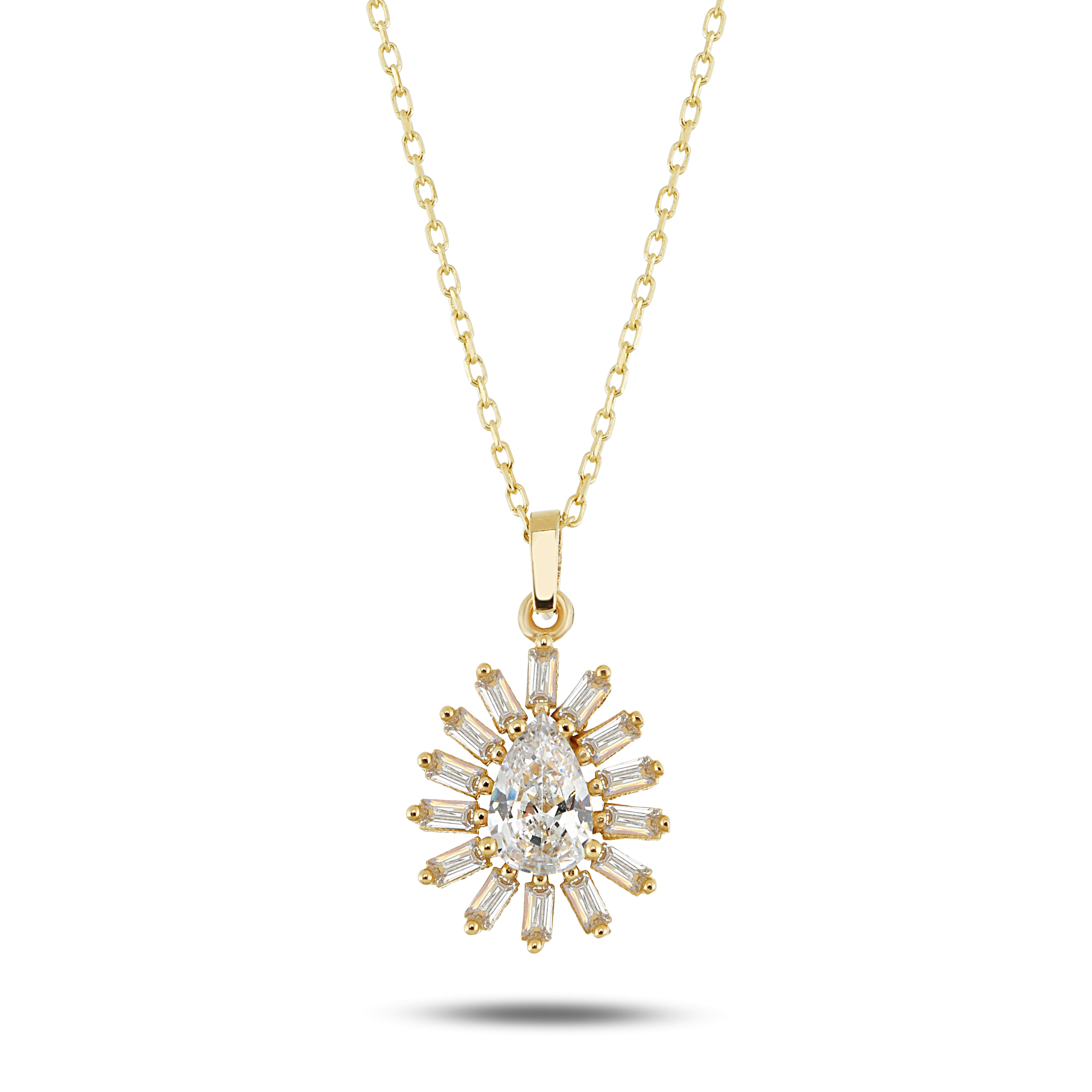 Drop Gold Zincir Kolye