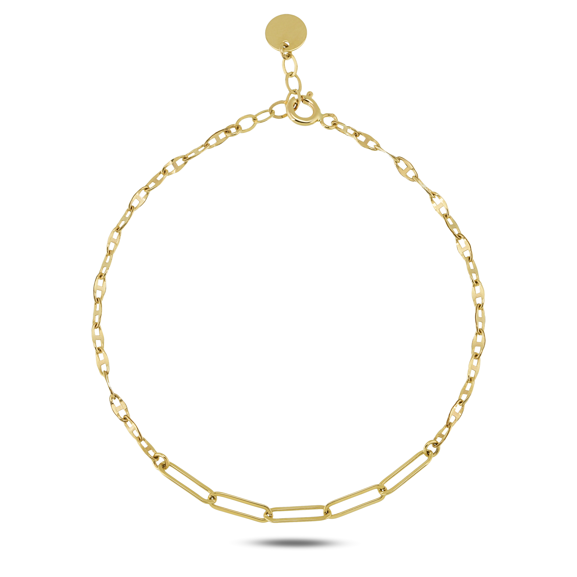 Zincir Gold Minimal Bileklik