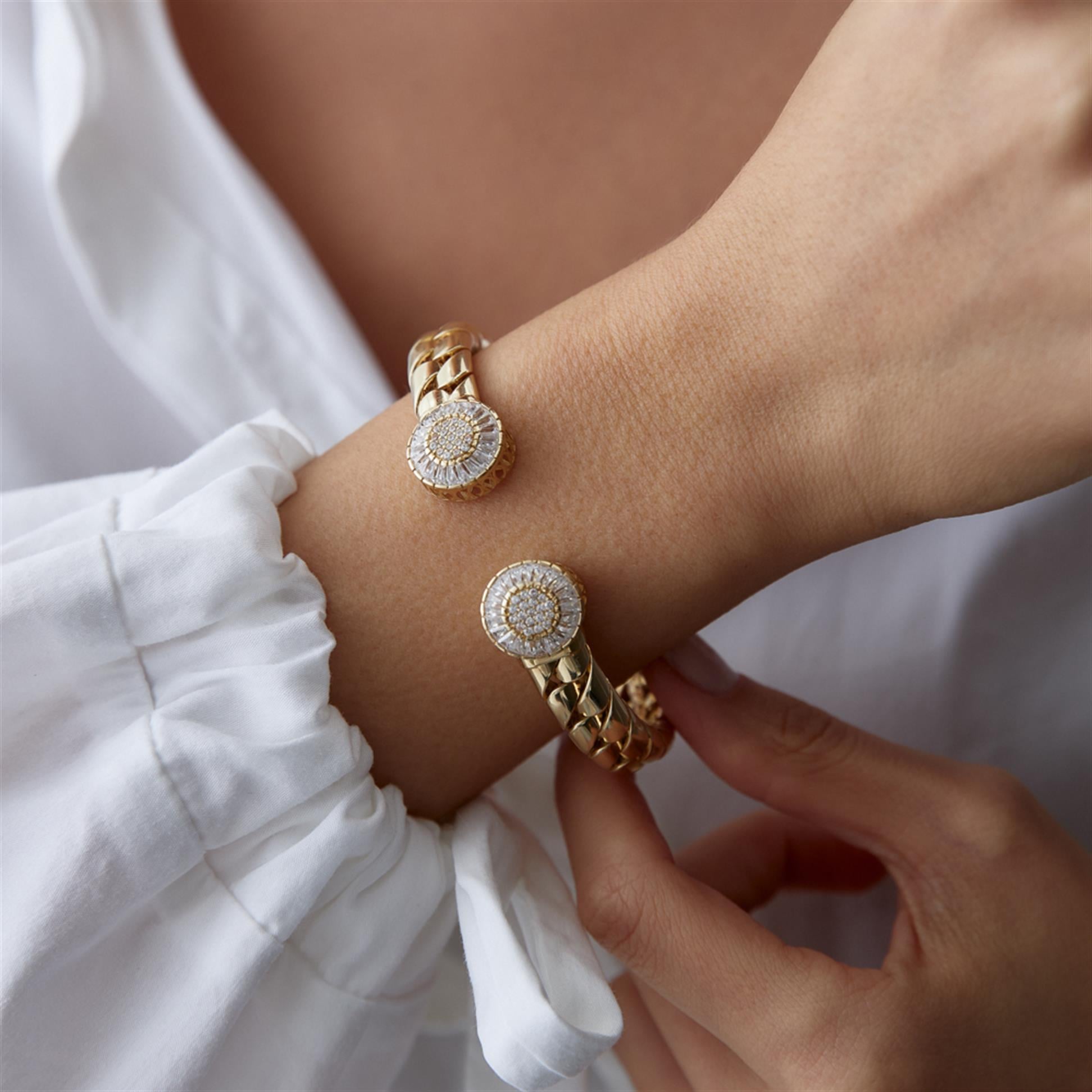 İki Uçlu Taşlı Burgu Kelepçe